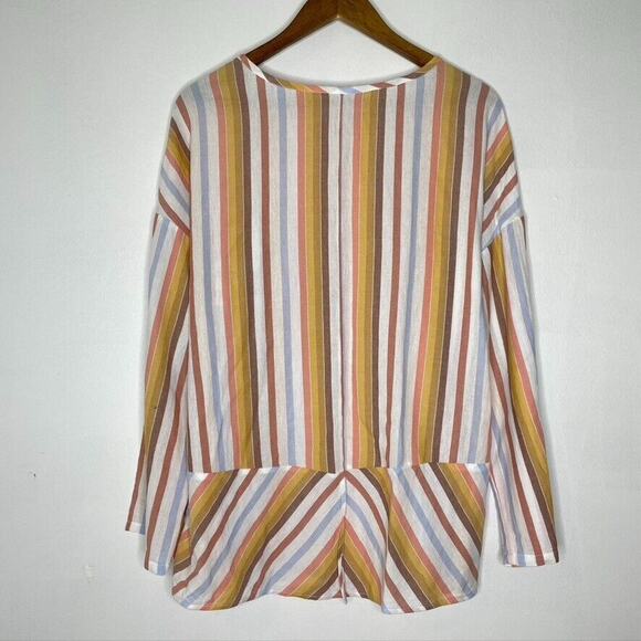 Soft Surrounding Striped Long Sleeve Beach Shirt Size Medium Women’s - Picture 8 of 10